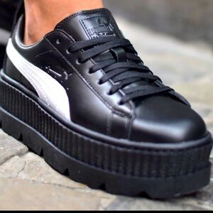 Puma Fenty by Rhianna Women's Black Academia Platform Chunky Sneakers Size 9